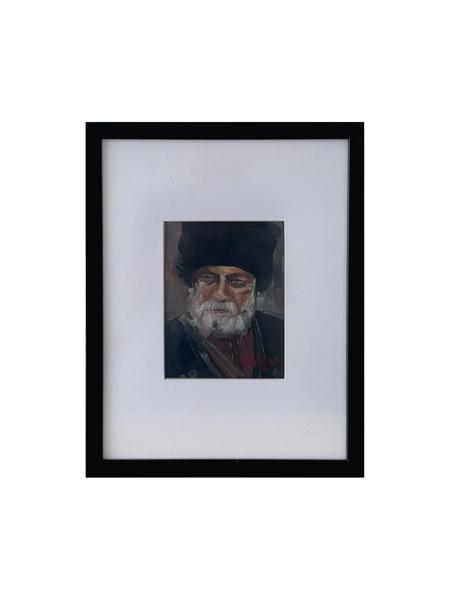 #: 12024060041<br>Subject: Portrait<br>Size: 33X43 cm<br>Frame: Framed<br>Medium: Oil Painting on Paper<br>Year: 2013<br>For Sale