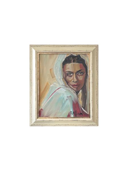 #: 12024060048<br>Subject: Portrait<br>Size: 53X65 cm<br>Frame: Framed<br>Medium: Oil Painting on Canvas<br>Year: 2017<br>For Sale