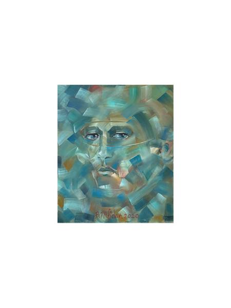 #: 12024060051<br>Subject: Portrait<br>Size: 50X60 cm<br>Frame: None<br>Medium: Oil Painting on Canvas<br>Year: 2020<br>For Sale